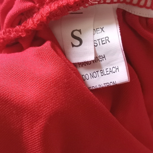 No Brand Red Spaghetti Straps Ruched Mini Length Bodycon Dress Women's Small - Picture 3 of 12